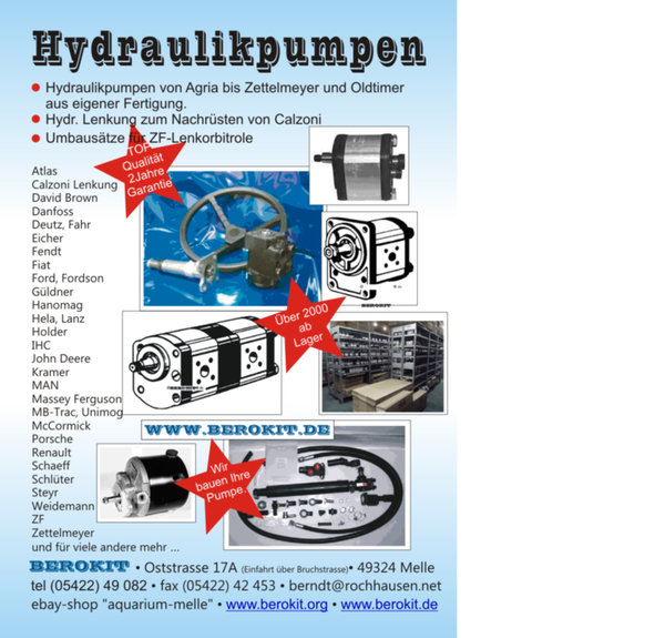 Hydraulikpumpe 25ccm SAE3000